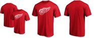 Fanatics Men's Red Detroit Red Wings Team Primary Logo T-shirt